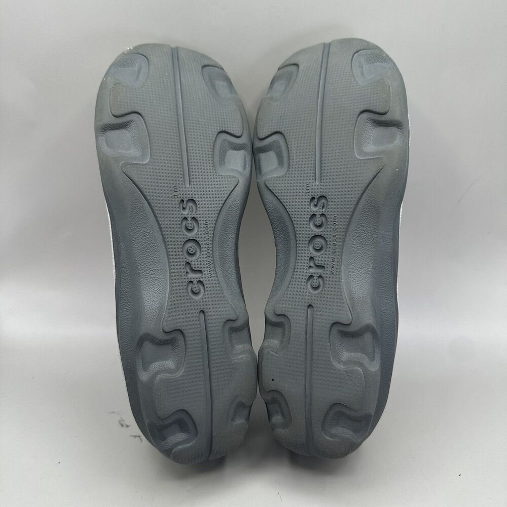 Crocs Womens Busy Day Ballet Wedge Heathered Light Grey Relaxed Fit Shoes Size 9 - Picture 9 of 9